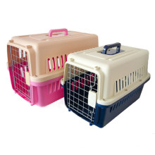 portador do animal de estimação de plástico para o cão filhote de cachorro gato gatinho coelho transporte caixa de viagem gaiola